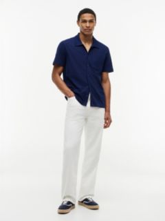 Regular Fit Mesh Pocket Shirt Polo — Navy 2