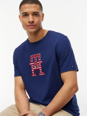 Мужские футболки Tommy Hilfiger Stars and Stripes Monogram T-Shirt — фото 3