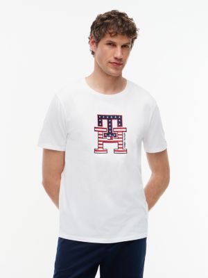 Stars and Stripes Monogram T-Shirt, Optic White