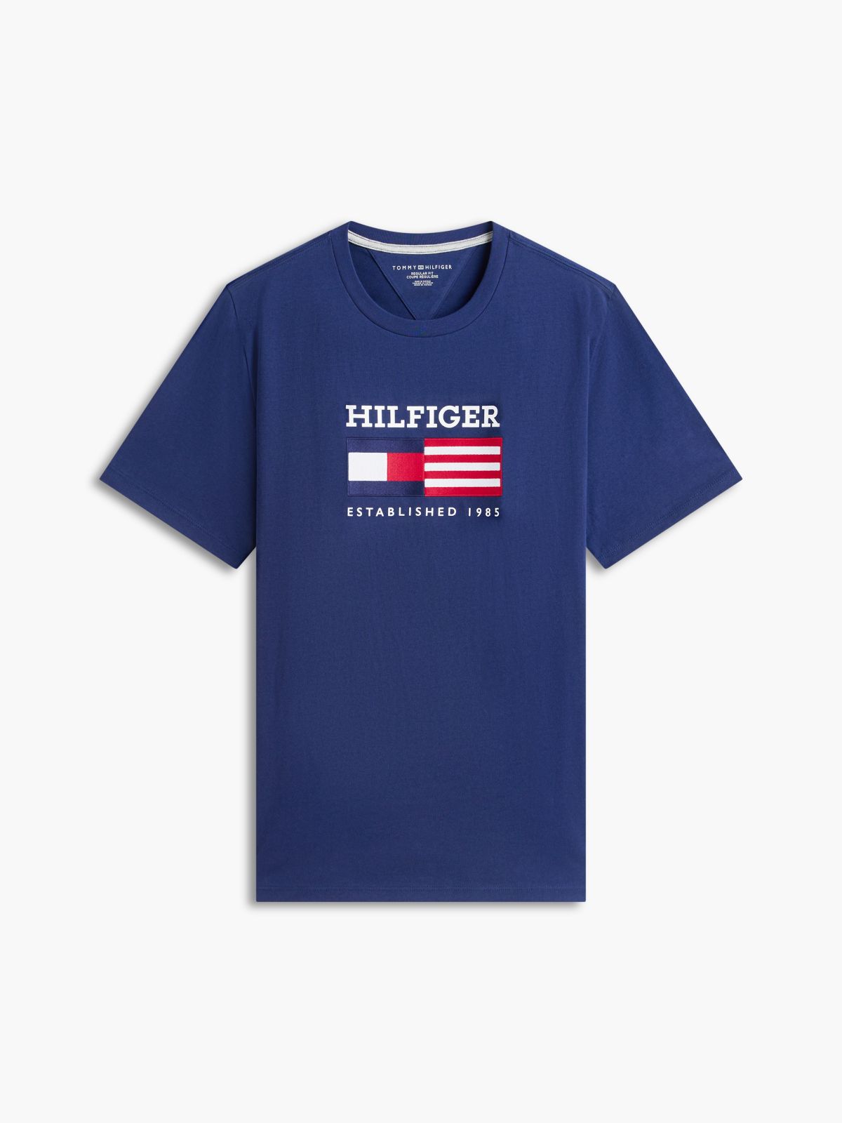 Hilfiger Flag Logo T-Shirt — Light Navy
