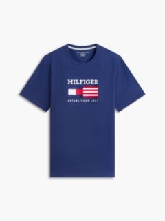 Hilfiger Flag Logo T-Shirt — Light Navy 5