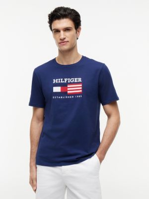 Hilfiger Flag Logo T-Shirt, Light Navy