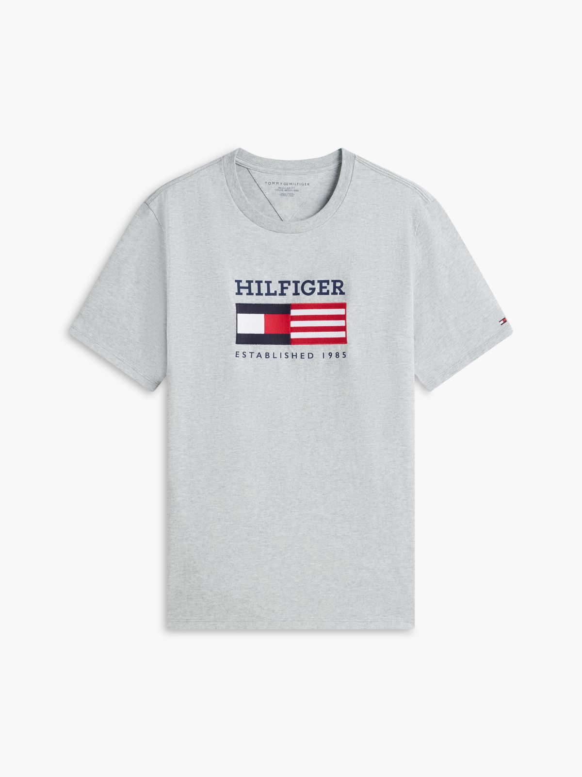 Hilfiger Flag Logo T-Shirt — Bc16 Grey Heather