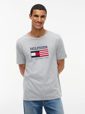 Hilfiger Flag Logo T-Shirt, Bc16 Grey Heather