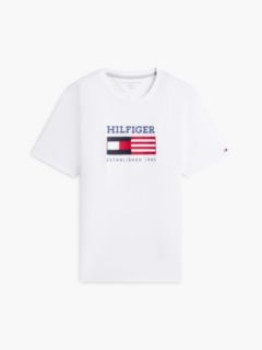 Hilfiger Flag Logo T-Shirt — Optic White 5
