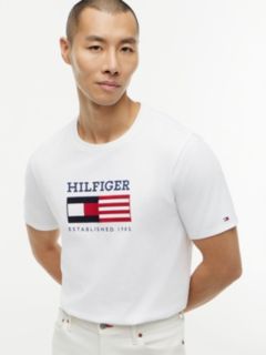 Hilfiger Flag Logo T-Shirt — Optic White 3