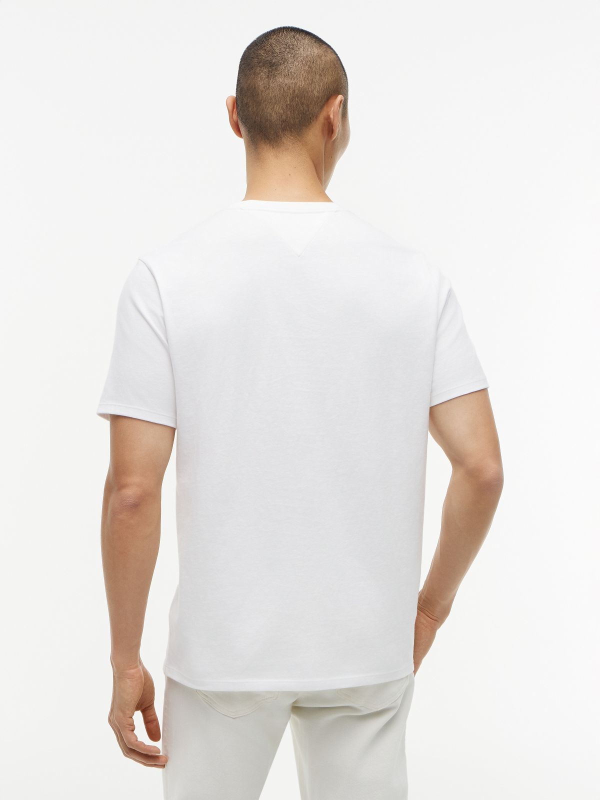 Hilfiger Flag Logo T-Shirt — Optic White