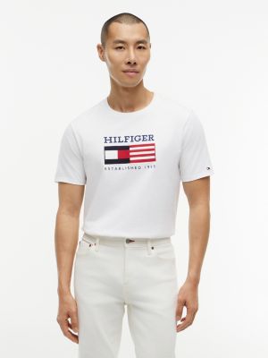 Hilfiger Flag Logo T-Shirt, Optic White
