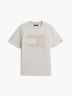 Tonal Flag Logo T-Shirt — Ivory Heather 5