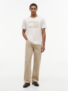 Tonal Flag Logo T-Shirt — Ivory Heather 2