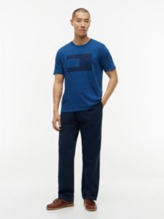 Indigo-Dyed Flag Logo T-Shirt — Indigo Wash 2