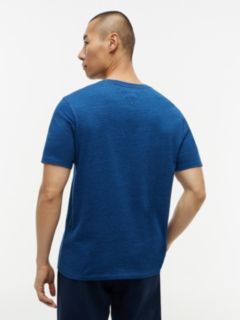 Indigo-Dyed Flag Logo T-Shirt — Indigo Wash 4