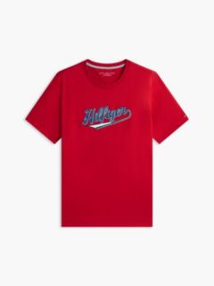 Hilfiger Baseball Logo T-Shirt — Primary Red 5