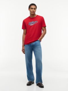 Hilfiger Baseball Logo T-Shirt — Primary Red 2