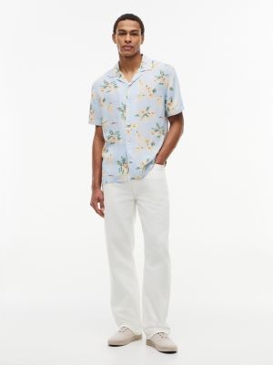 Regular Fit Floral Linen-Blend Camp Shirt | Tommy Hilfiger USA