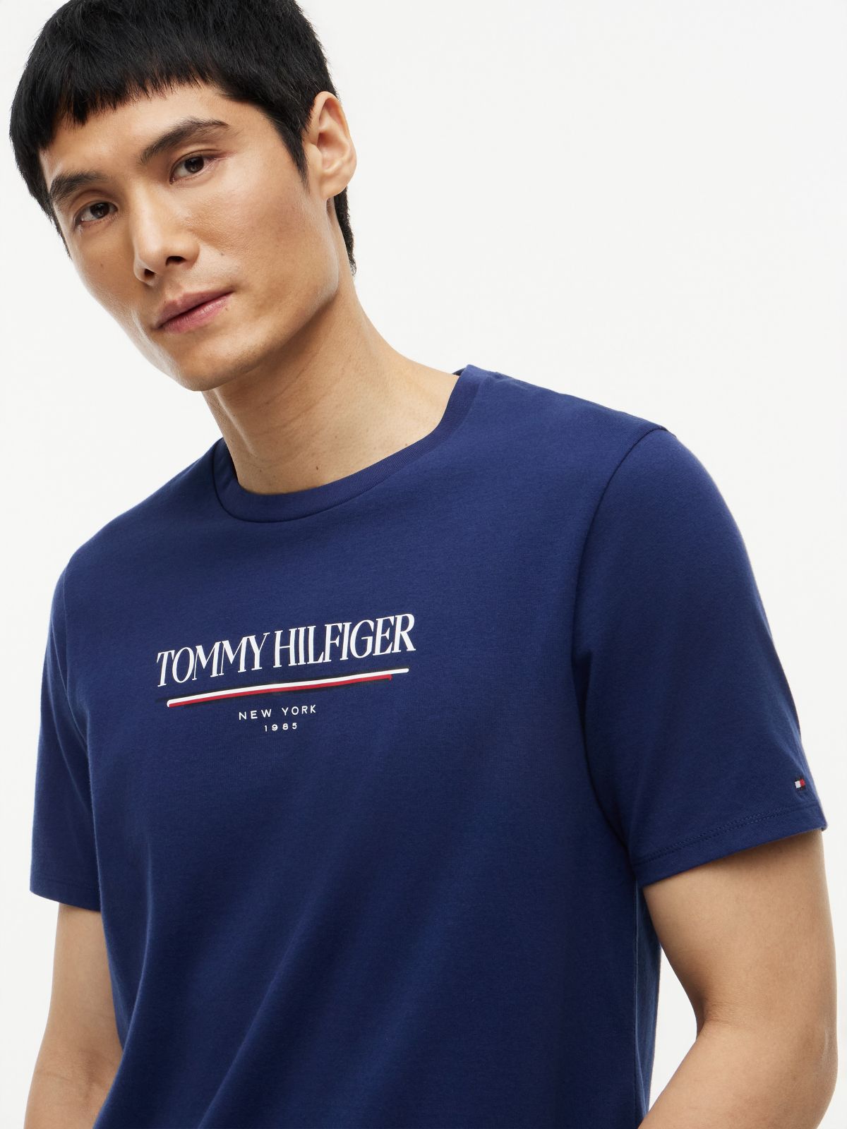 Hilfiger New York Logo T-Shirt — Light Navy