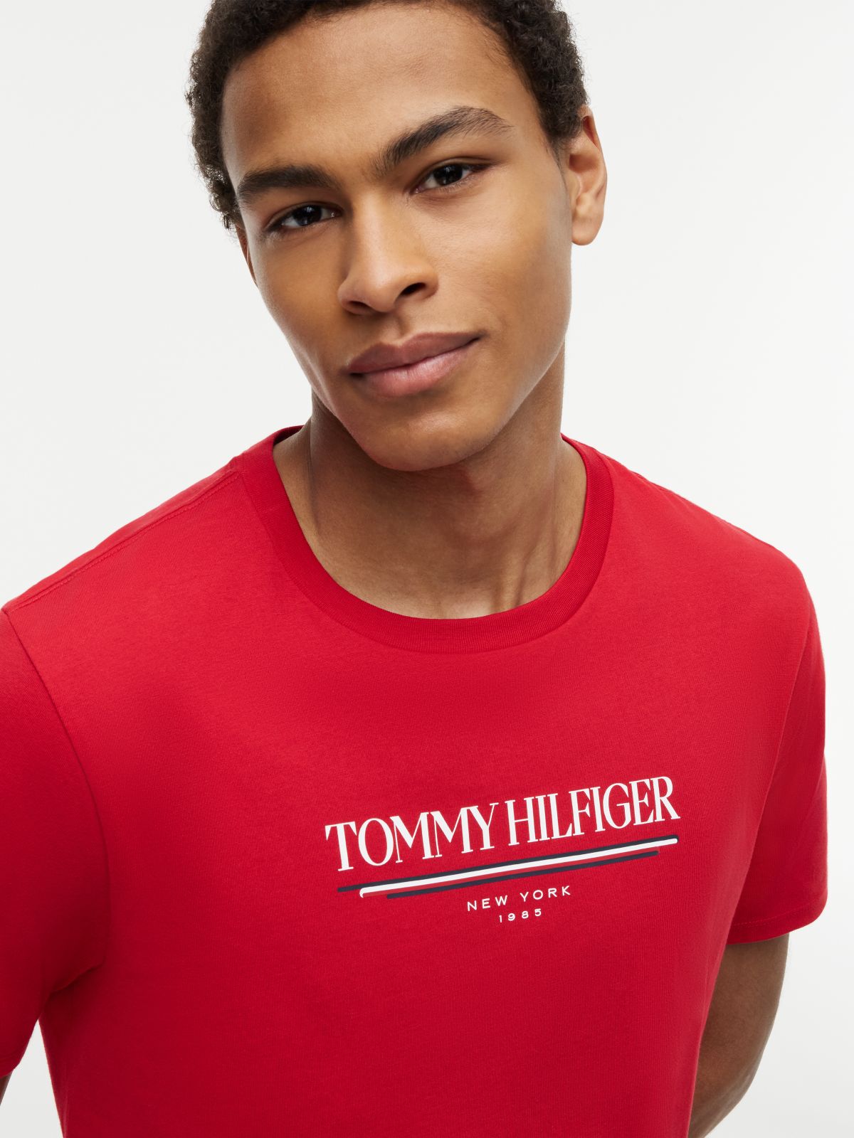 Hilfiger New York Logo T-Shirt — Primary Red