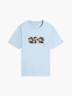 Tropical Floral Logo T-Shirt — Sweet Blue 5