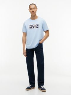 Tropical Floral Logo T-Shirt — Sweet Blue 2