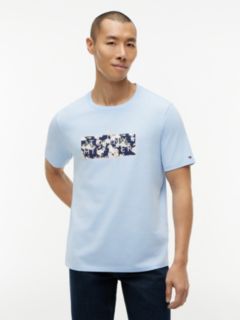 Tropical Floral Logo T-Shirt — Sweet Blue 1