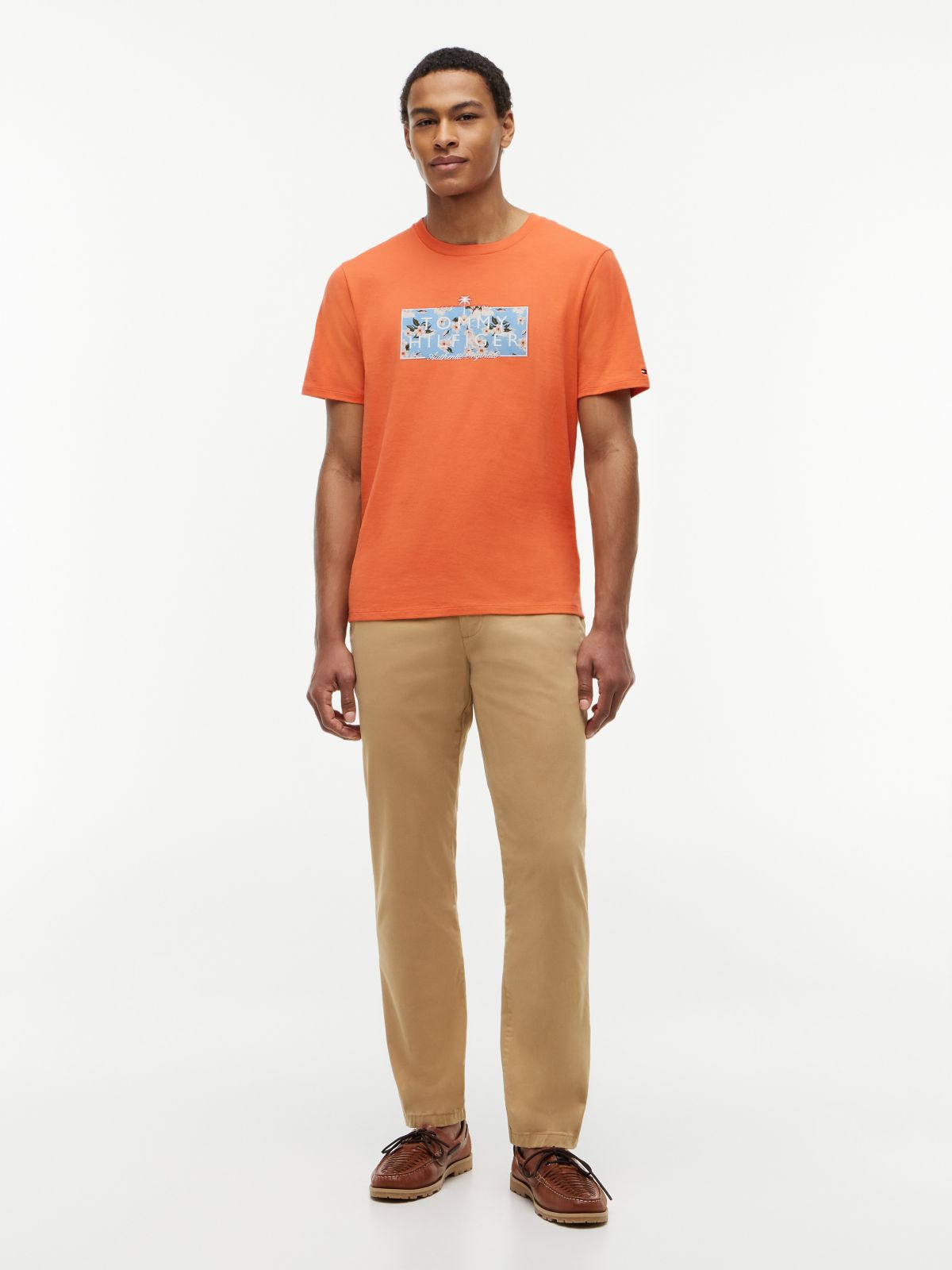 Tropical Floral Logo T-Shirt — Papaya Ray