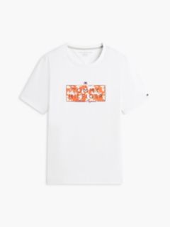 Tropical Floral Logo T-Shirt — Optic White 5