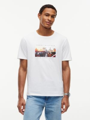 NYC Skyline Graphic T-Shirt, Optic White