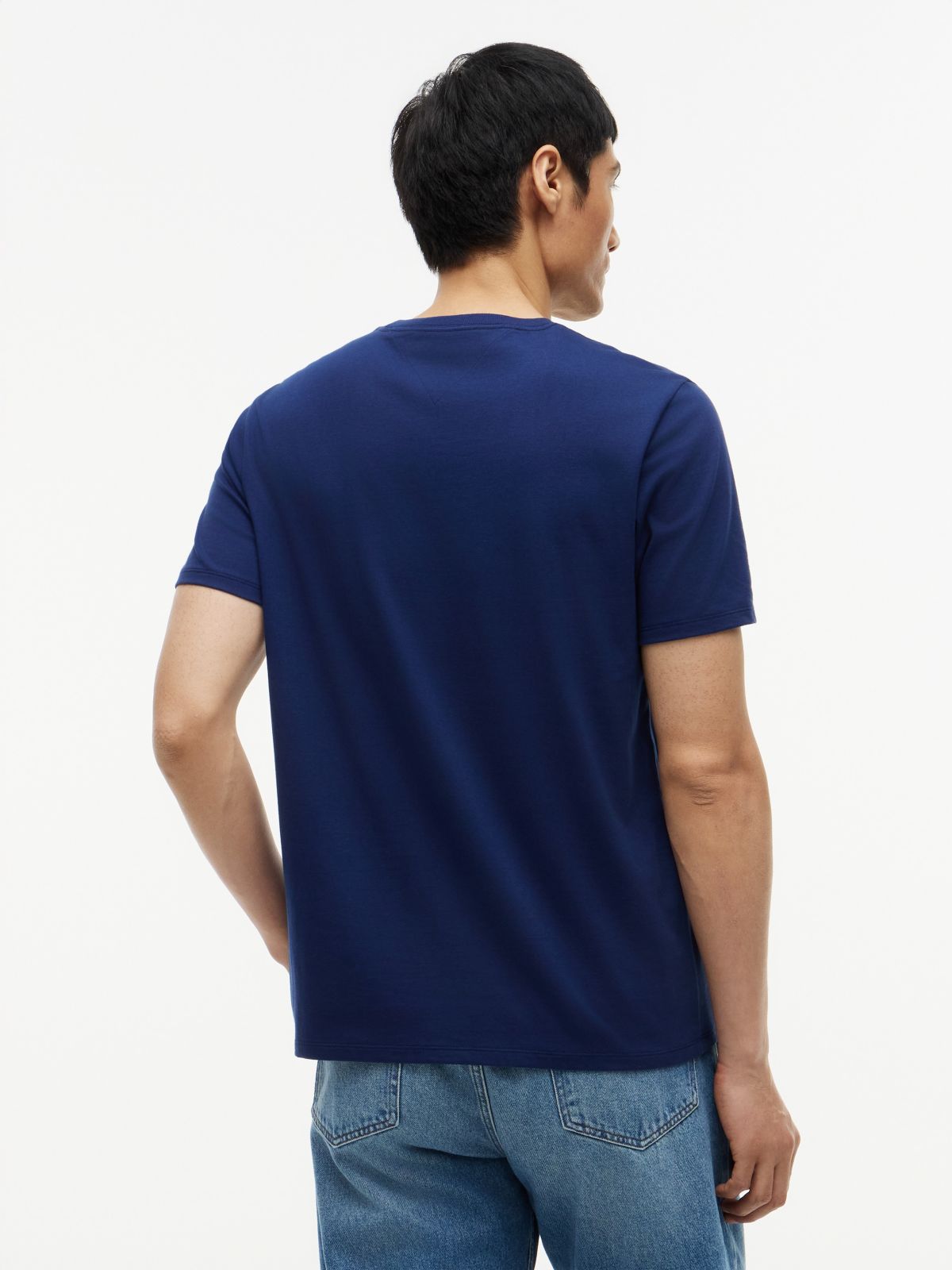 Hilfiger Signature Stripe Logo T-Shirt — Navy