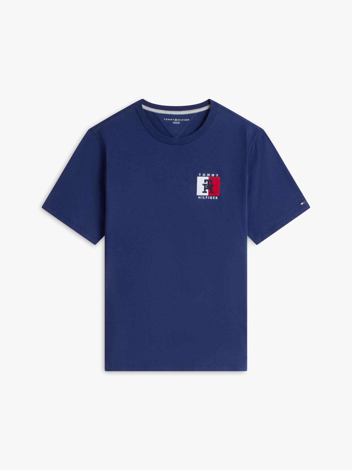 Two-Tone Flag Logo T-Shirt — Navy