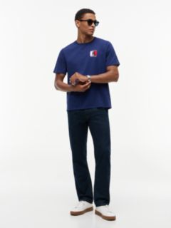 Two-Tone Flag Logo T-Shirt — Navy 2