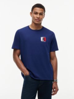 Two-Tone Flag Logo T-Shirt — Navy 1