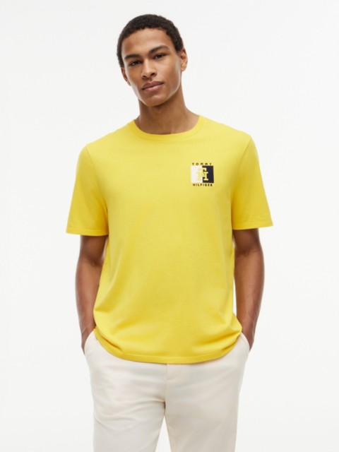Мужские футболки Tommy Hilfiger Two-Tone Flag Logo T-Shirt