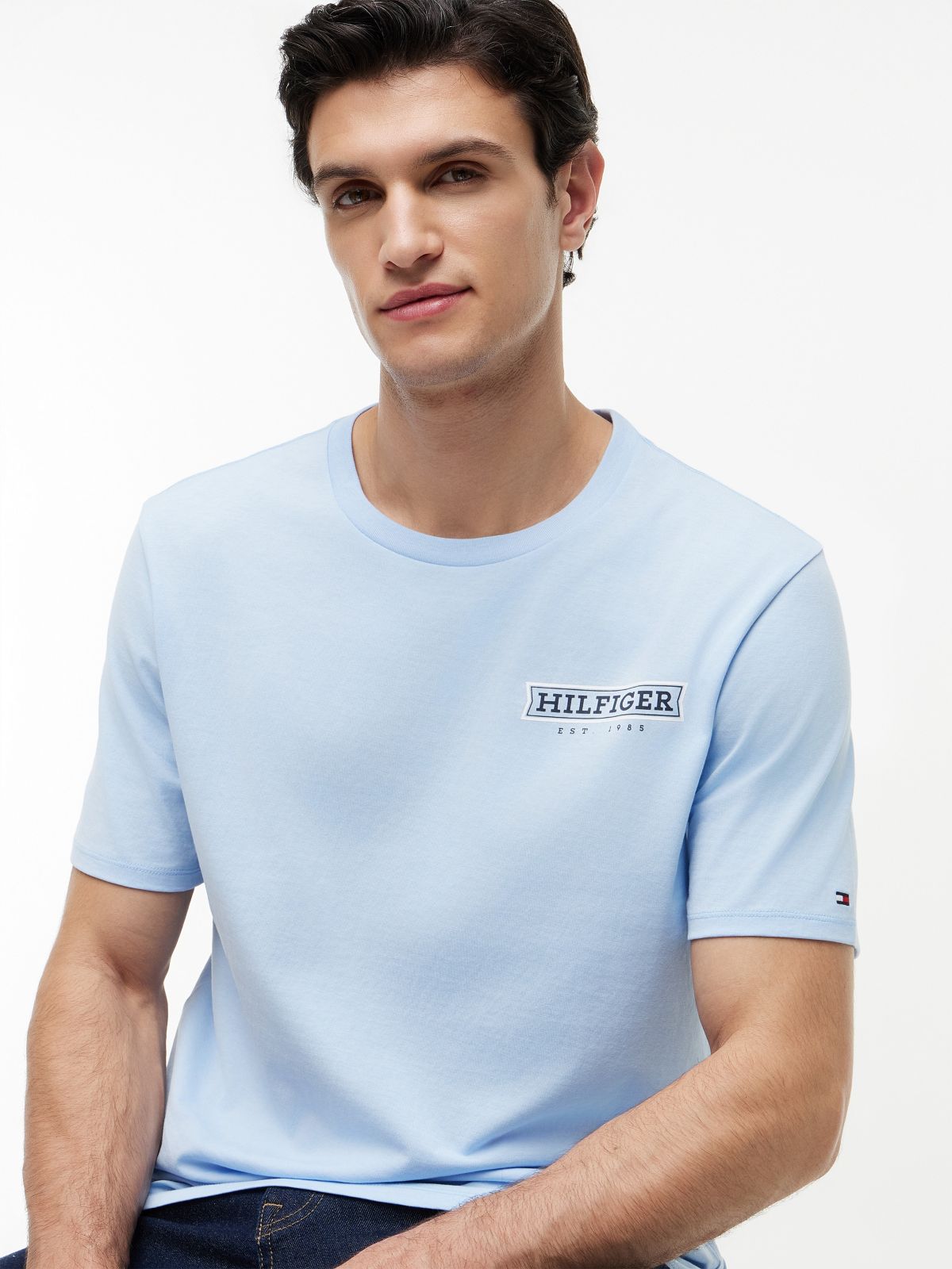 Coastline Graphic T-Shirt — Sweet Blue