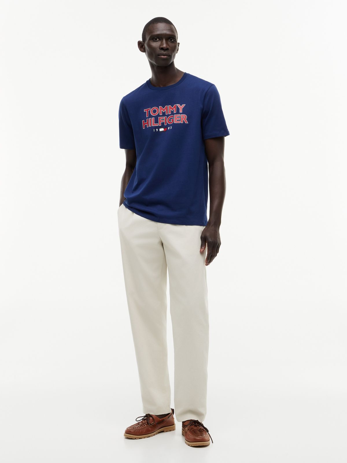 Bold Tommy 1985 Logo T-Shirt — Navy