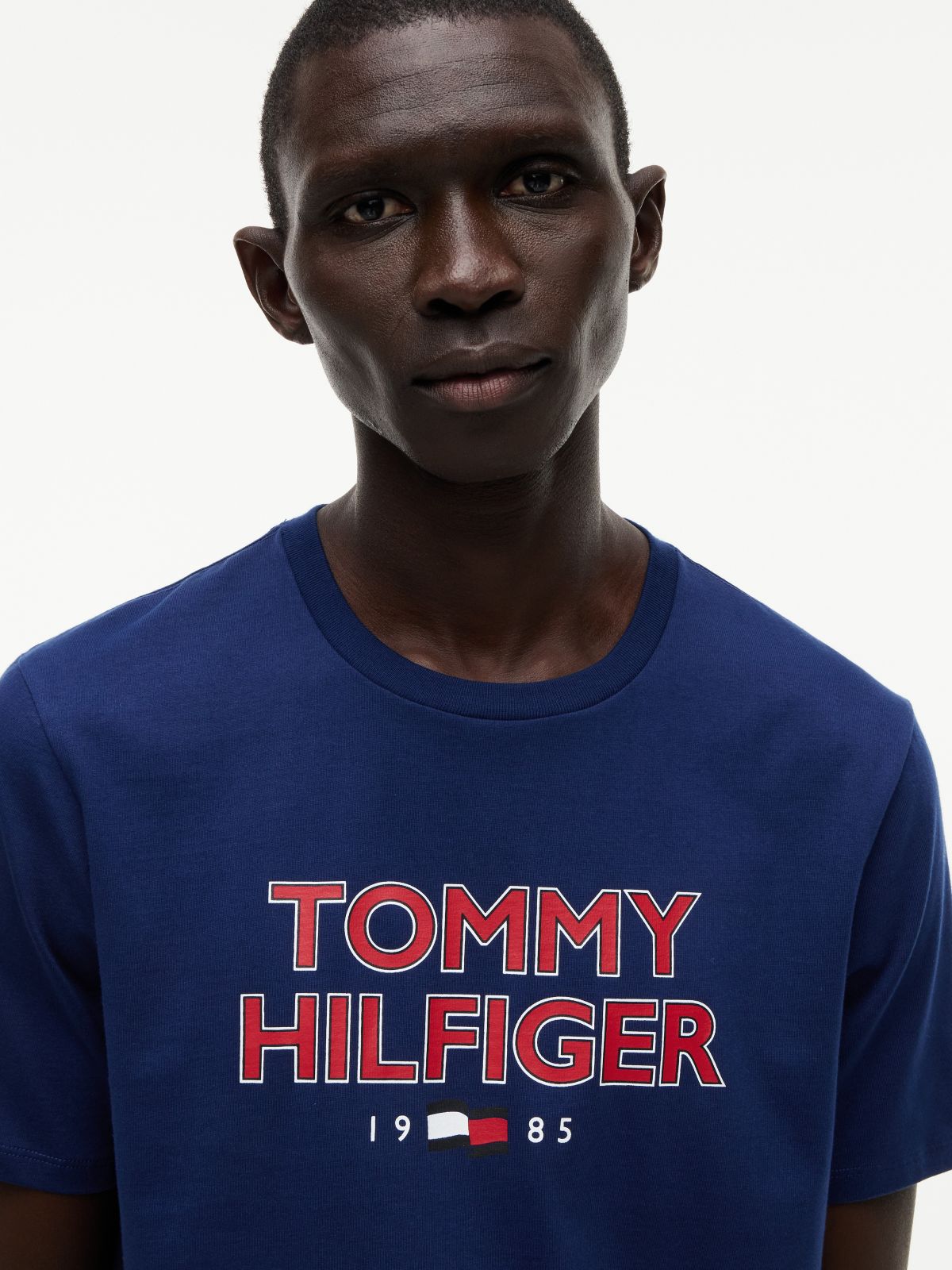 Bold Tommy 1985 Logo T-Shirt — Navy