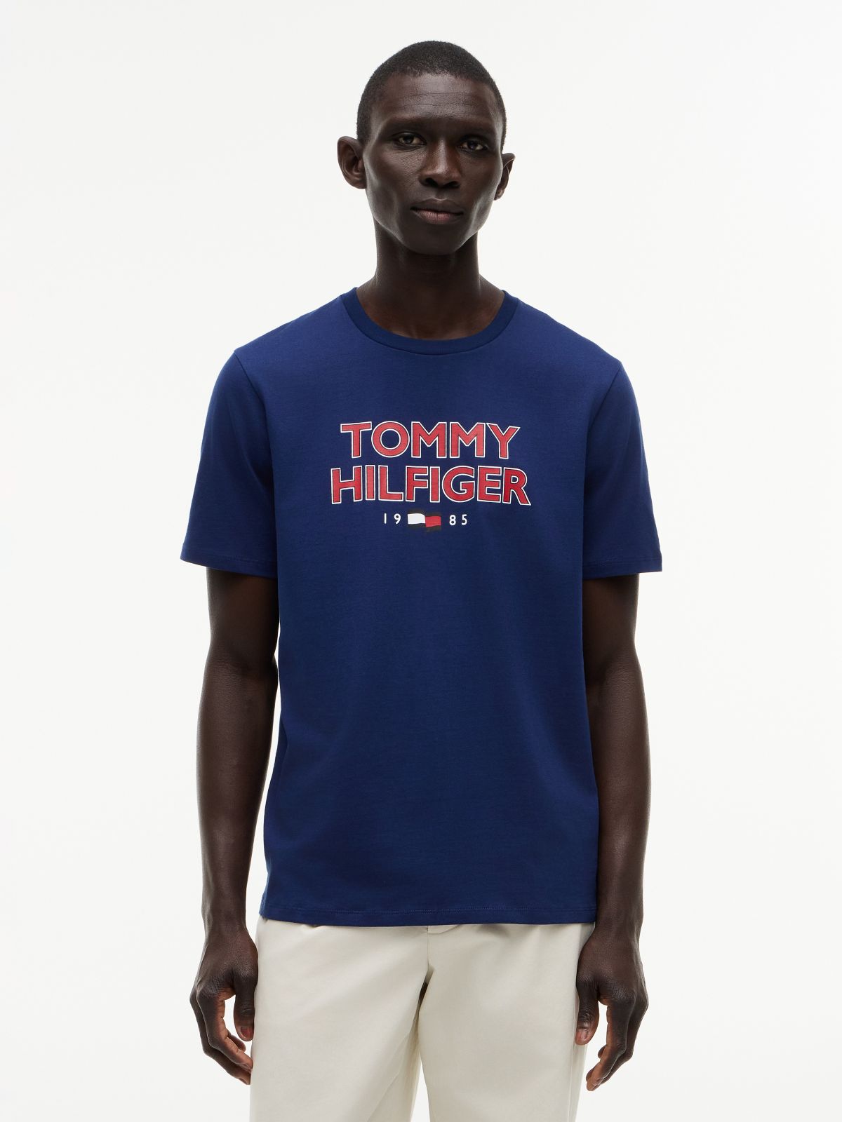 Bold Tommy 1985 Logo T-Shirt — Navy