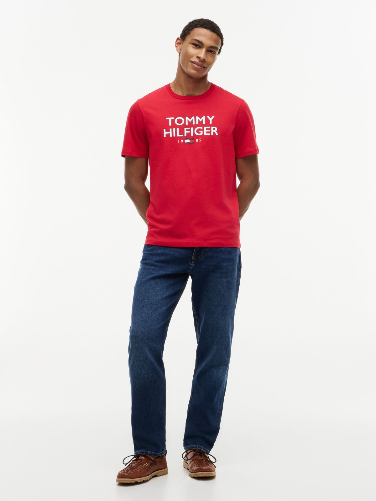 Bold Tommy 1985 Logo T-Shirt — Primary Red