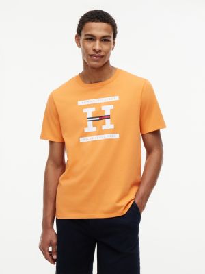 H-Logo T-Shirt, Papaya Ray