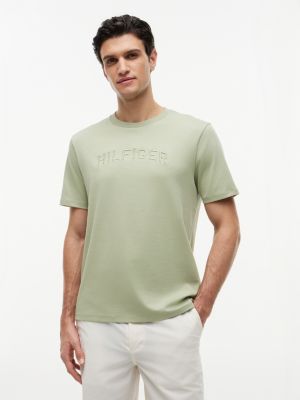 Embroidered Arch Logo T-Shirt, Earth Sage