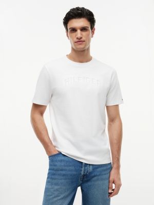 Embroidered Arch Logo T-Shirt, Optic White