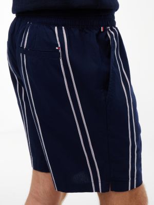 Мужские шорты Tommy Hilfiger Regular Fit 7" Striped Dobby Short, цвет: Карбоновый тёмно-синий — фото 3