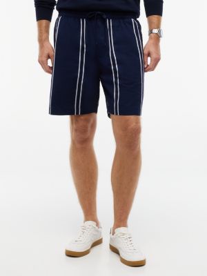 Regular Fit 7" Striped Dobby Short, Carbon Navy
