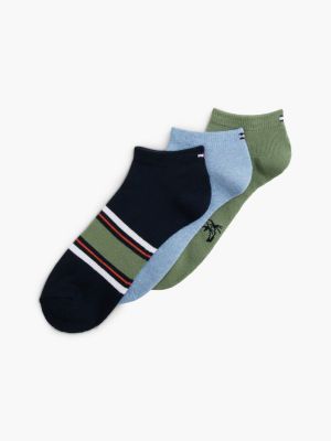 Mixed Print Ankle Sock 3-Pack, Desert Olive/Multi