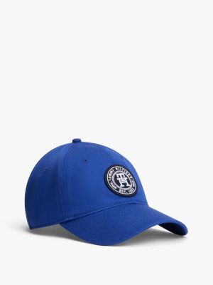 Monogram Circle Patch Baseball Cap, Wedge Blue
