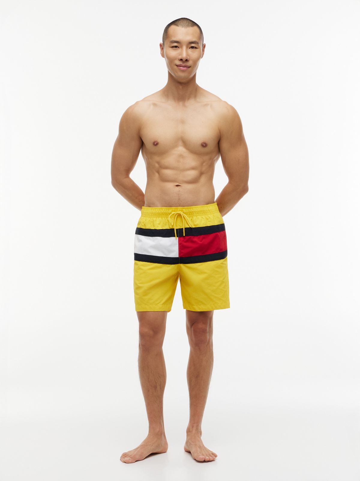 Flag Logo 7" Swim Trunk — Morningside Yellow