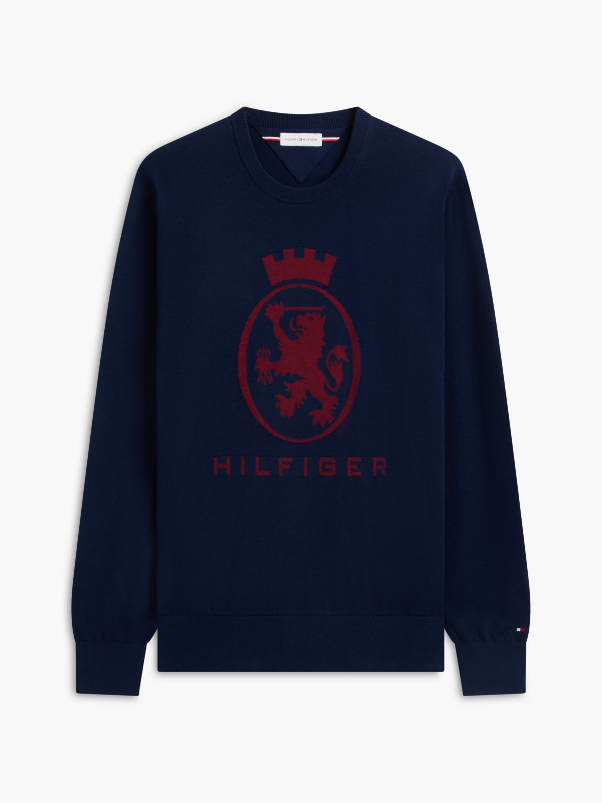 Crest Logo Crewneck Sweater — Carbon Navy