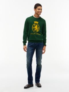 Crest Logo Crewneck Sweater — Deep Evergreen 2