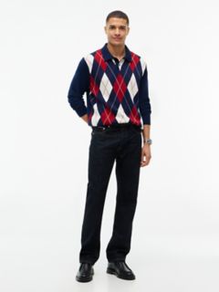 Argyle Sweater Polo — Carbon Navy 2