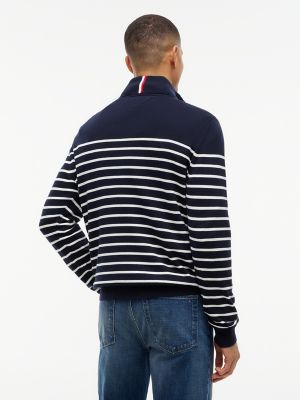 Striped Quarter-Zip Sweater | Tommy Hilfiger