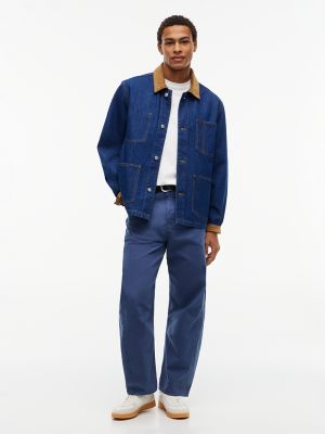 Мужская куртка Tommy Hilfiger Corduroy Trim Denim Chore, цвет: Тёмная варка — фото 2